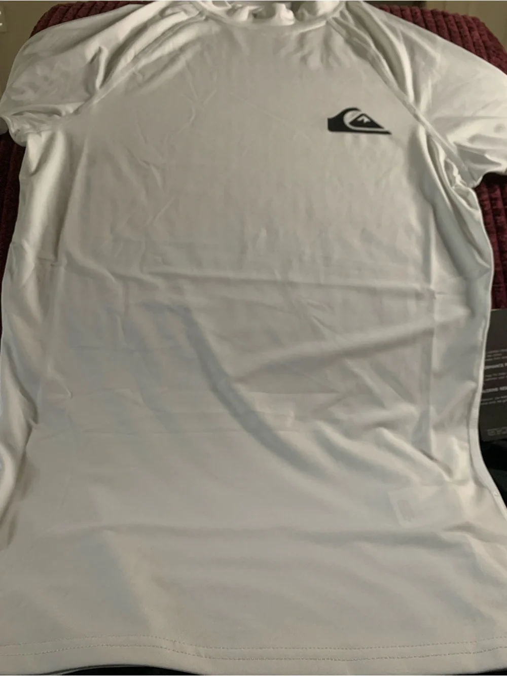 Quiksilver Men’s White Short Sleeve Rash Guard